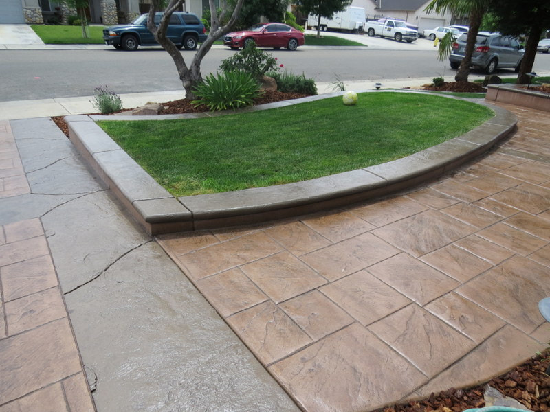 this is an image of concrete hardscape in folsom ca