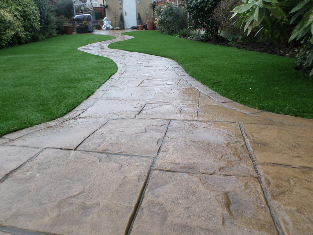 this is an image of flagstone pathway folsom ca